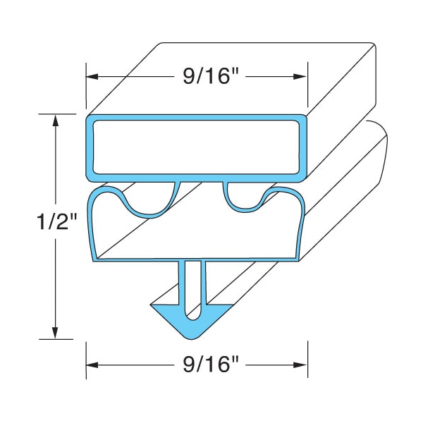 Door Gasket For  - Part# Vt50876403